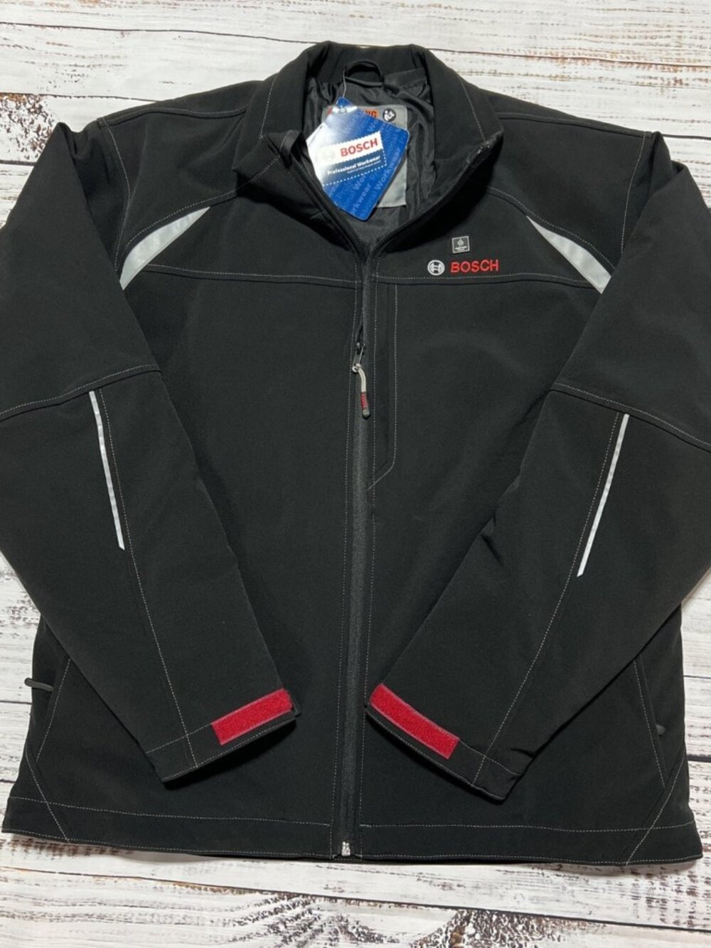 Bosch Heated Water And Wind Resistant Black Jacket No Adapter Men's Size XL
